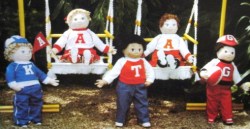 203 202 201  FOSTER KID CAMPUS CUTIE SCULPTURE 18''22''26'' DOLL 2 BOOKS